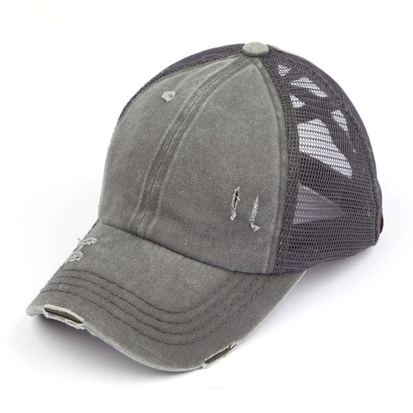 C.C Multi Level Crisscross Pony Cap