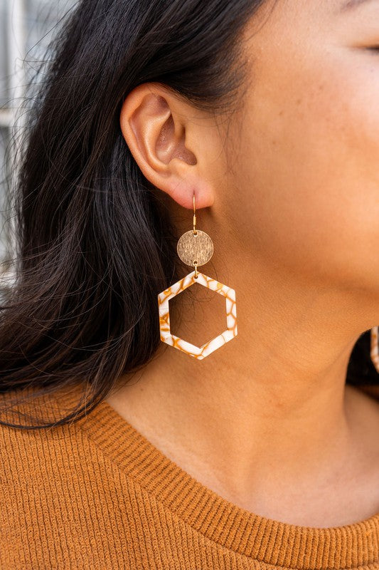 Lennox Earrings - Pumpkin Spice