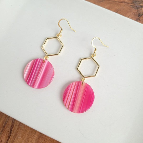 Layla Earrings - Rose Pink