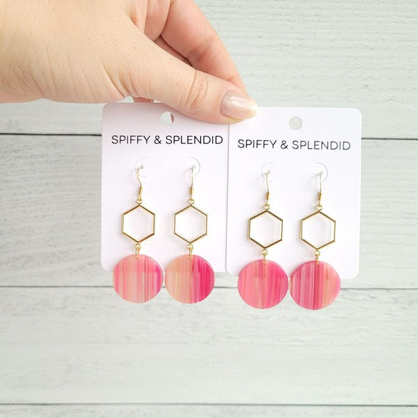 Layla Earrings - Rose Pink