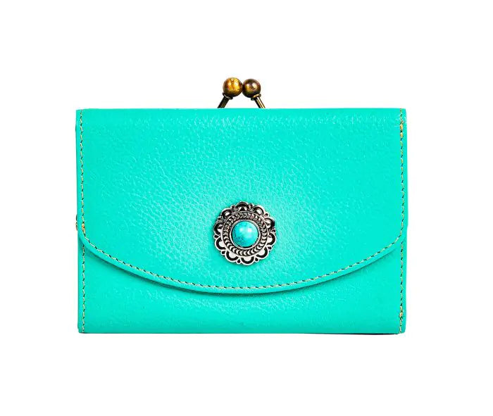 Gypsum Trail Coin Purse in Turquoise