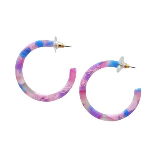 Camy Hoops - Cotton Candy