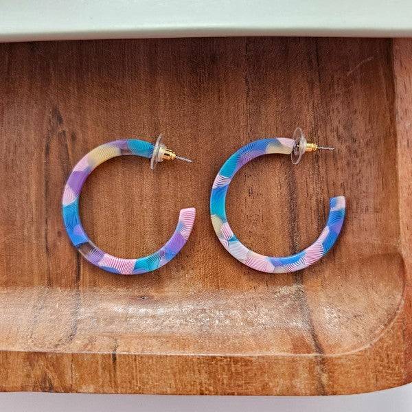 Camy Hoops - Watercolor