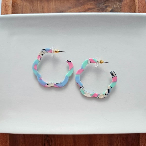 Posey Hoops - 80&#39;s Pastels