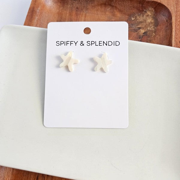 Starfish Studs - Ivory