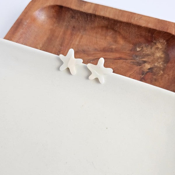 Starfish Studs - Ivory