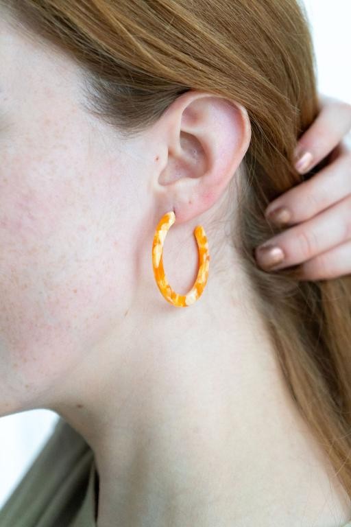 Camy Hoops - Orange