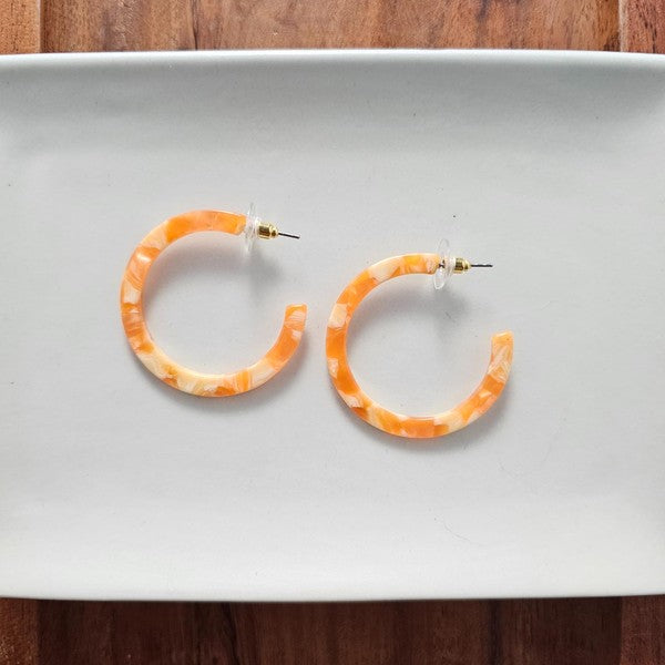 Camy Hoops - Orange