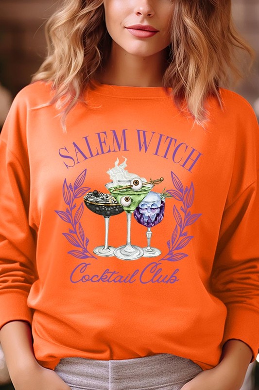 Salem Witchy Graphic Fleece Sweatshirts