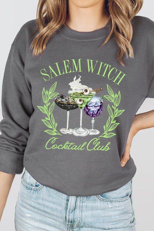 Salem Witchy Graphic Fleece Sweatshirts