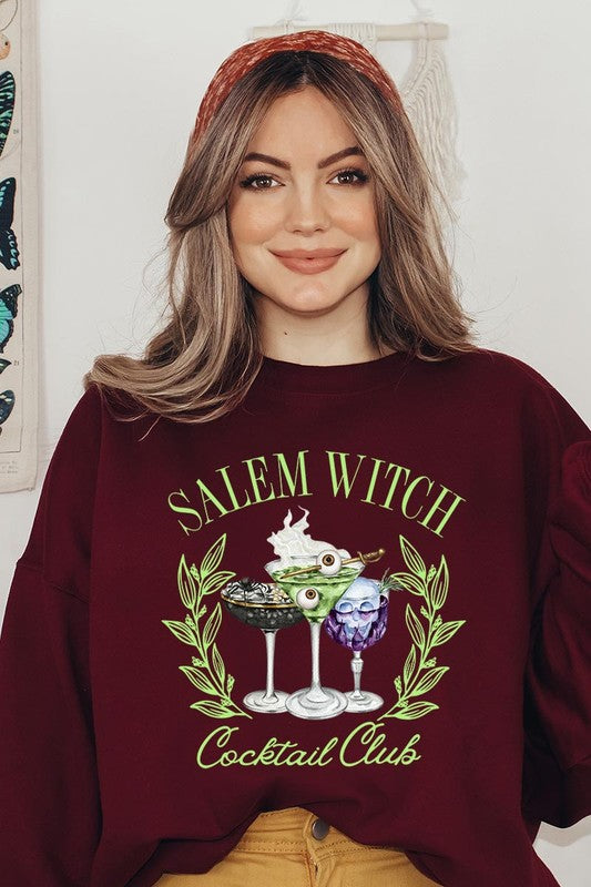 Salem Witchy Graphic Fleece Sweatshirts