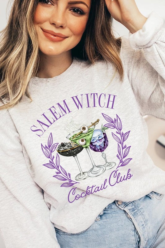 Salem Witchy Graphic Fleece Sweatshirts