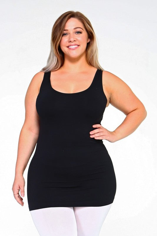 Plus Womens Seamless Tank Top