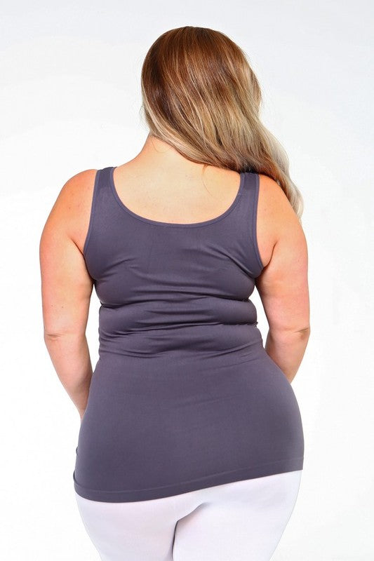 Plus Womens Seamless Tank Top