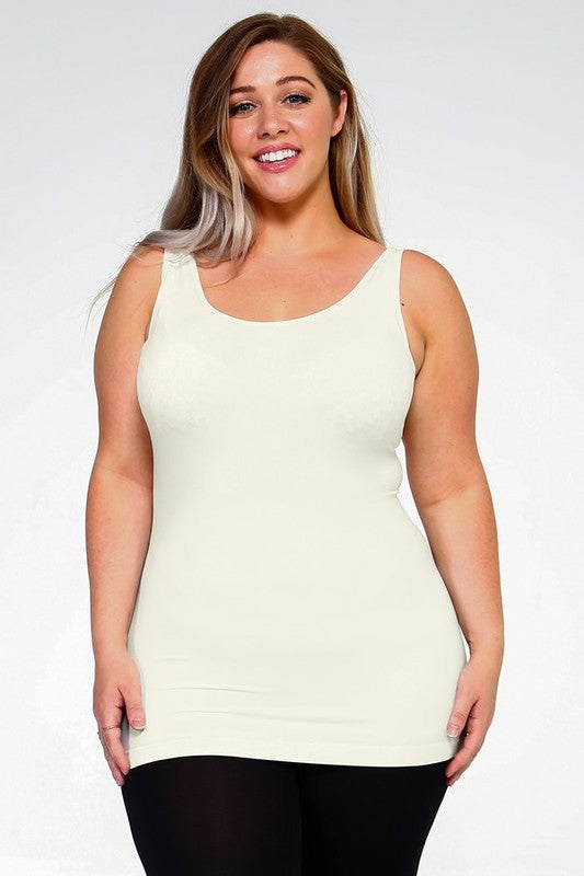 Plus Womens Seamless Tank Top