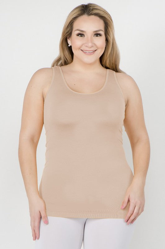 Plus Womens Seamless Tank Top