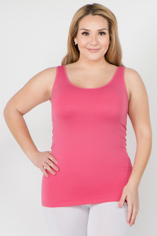 Plus Womens Seamless Tank Top