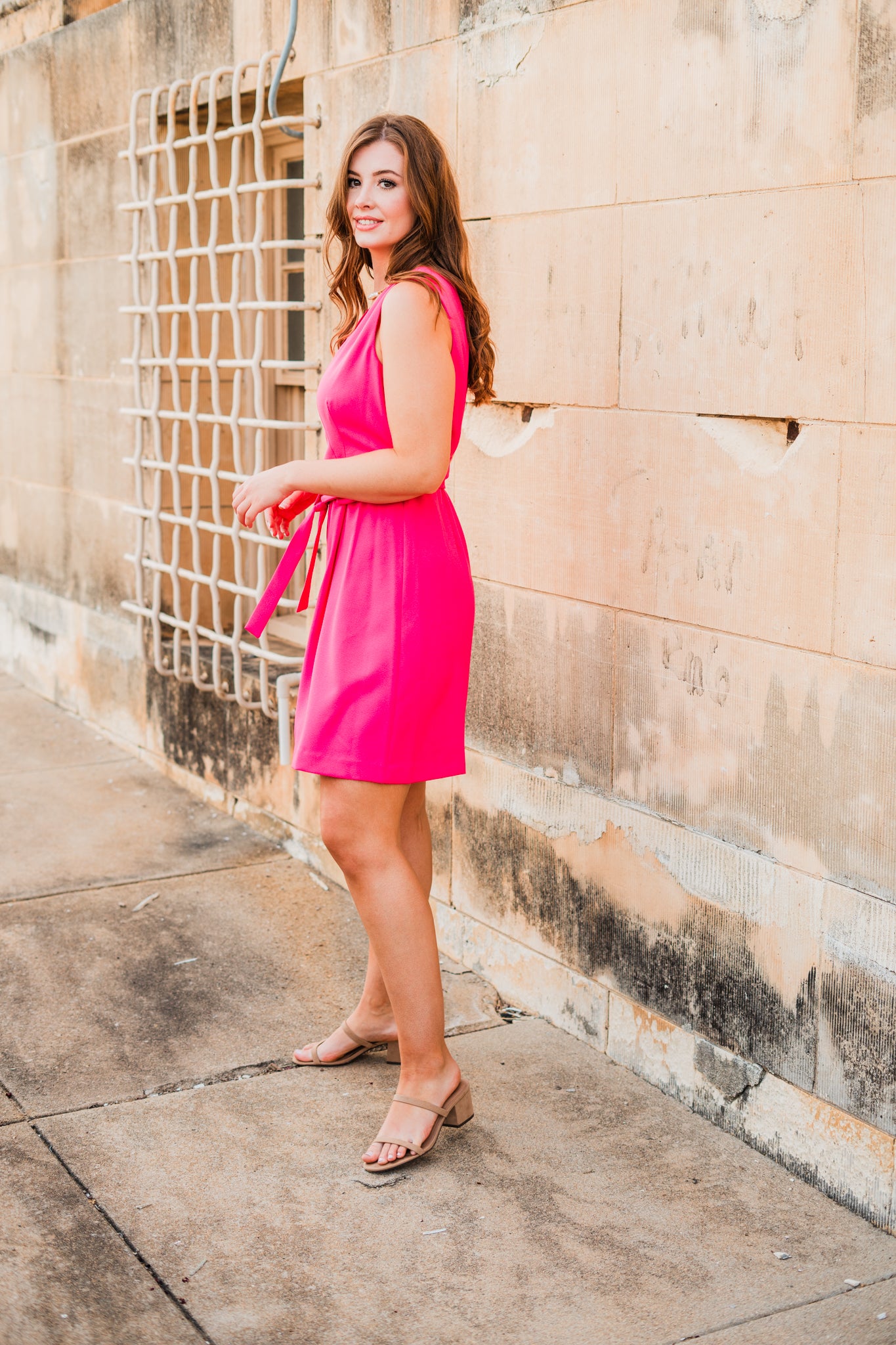 Nine West Belted Fit And Flare Dress