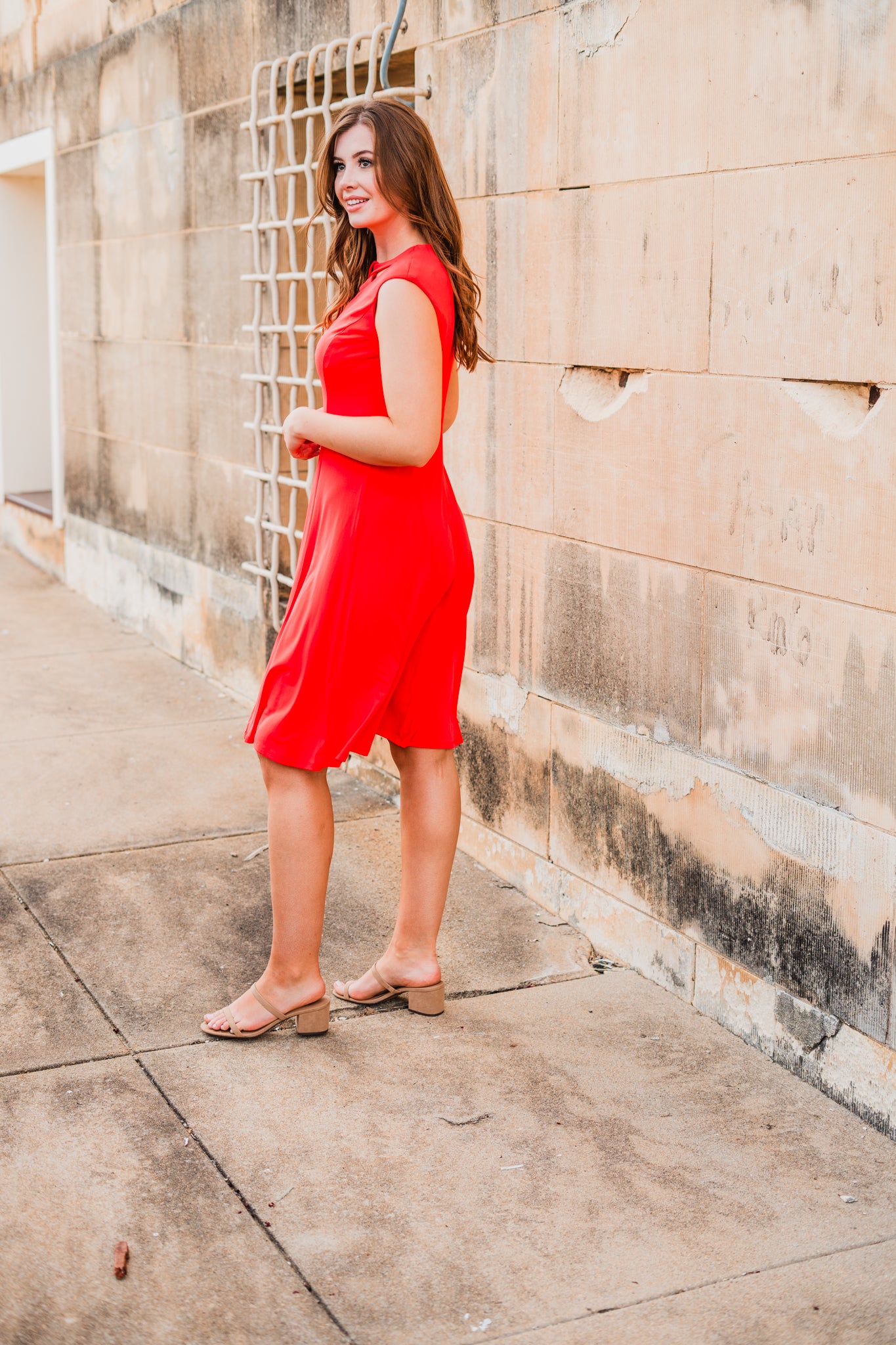 Cut Out Fit And Flare Dress