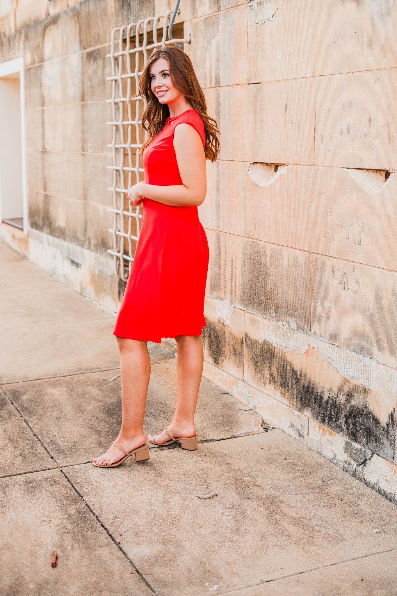 Cut Out Fit And Flare Dress