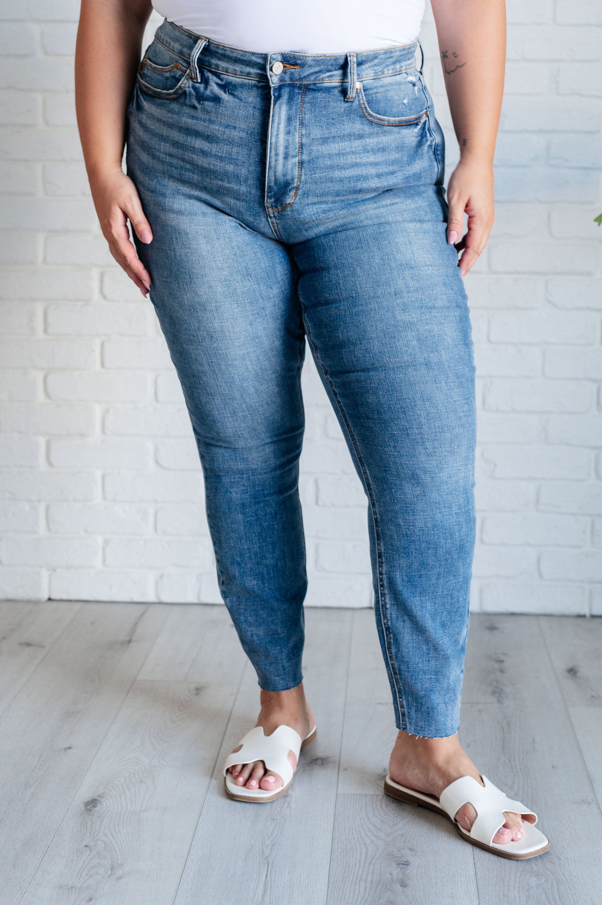 Judy Blue Nicole Tummy Control Skinny Jeans in Vintage Wash