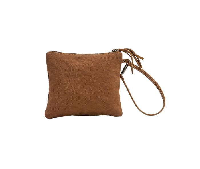 Cotton & Leather Pouch