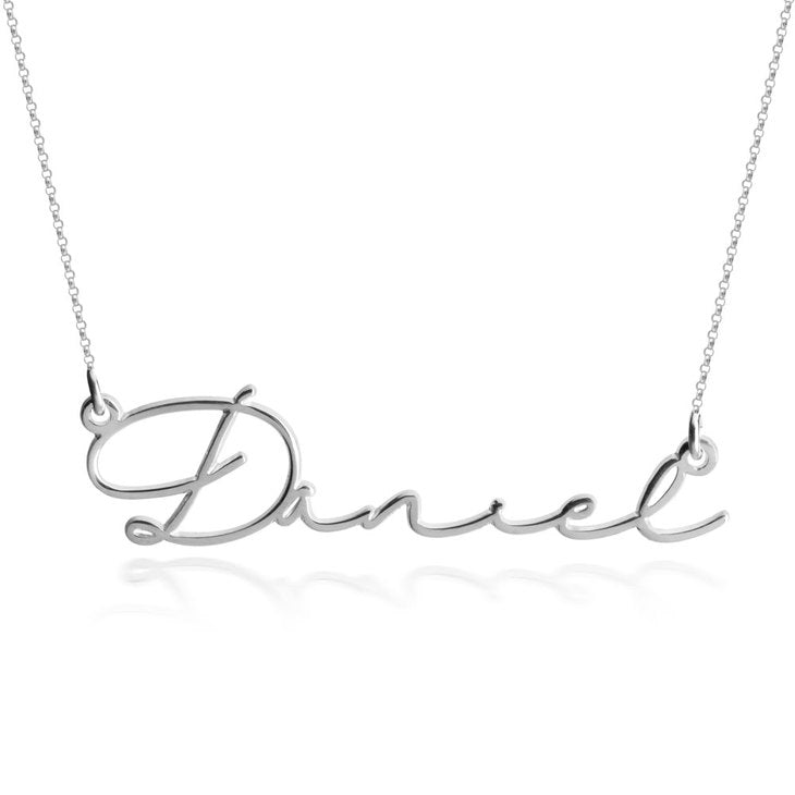 Dainty Script Name Necklace - Stirling Silver, 24k Gold or Rose Gold The Hott Mess Express - Caboose