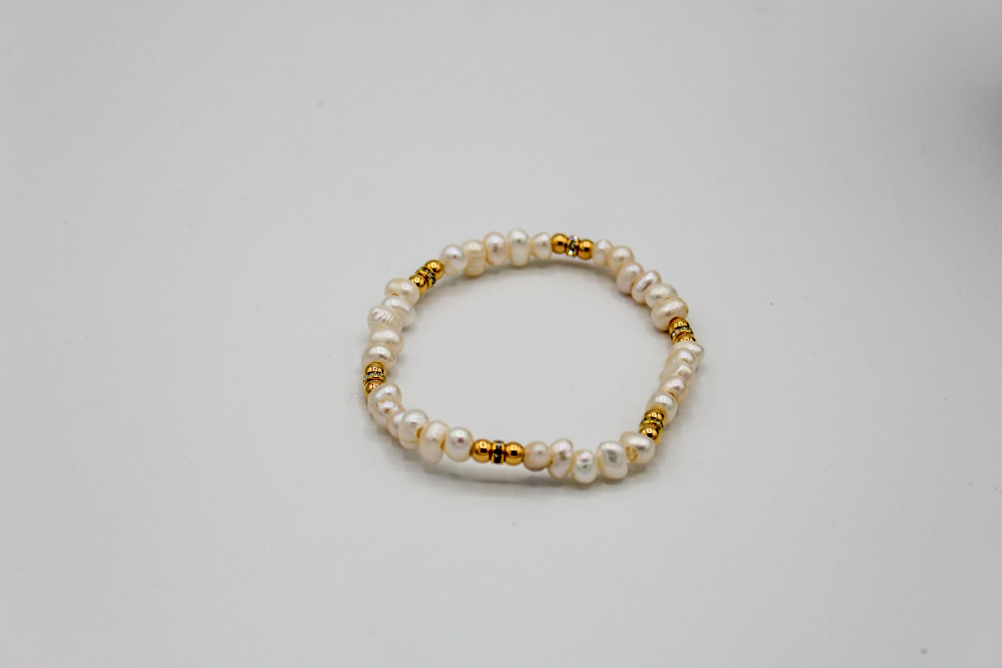 Gold and Pearl Bracelet