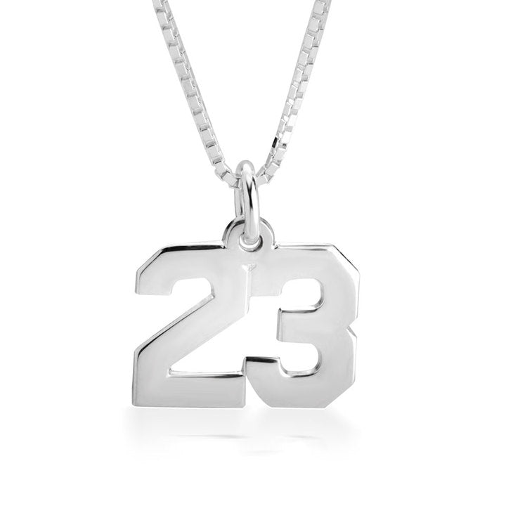Number Necklace - Stirling Silver, 24k Gold or Rose Gold The Hott Mess Express - Caboose