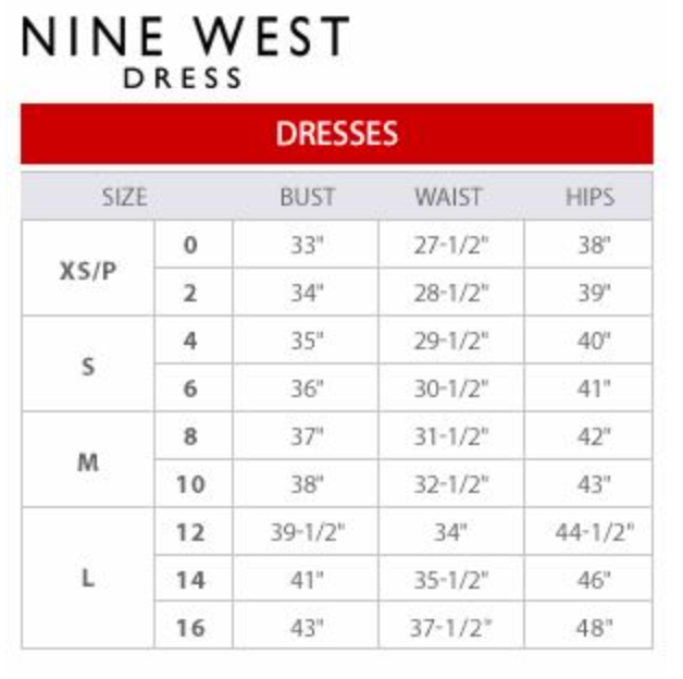 Nine West Belted Fit And Flare Dress